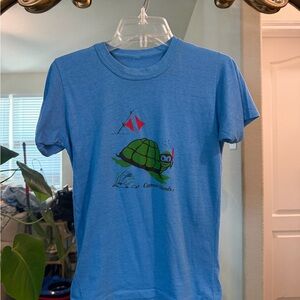 Vintage T-Shirt with Turtle Design
